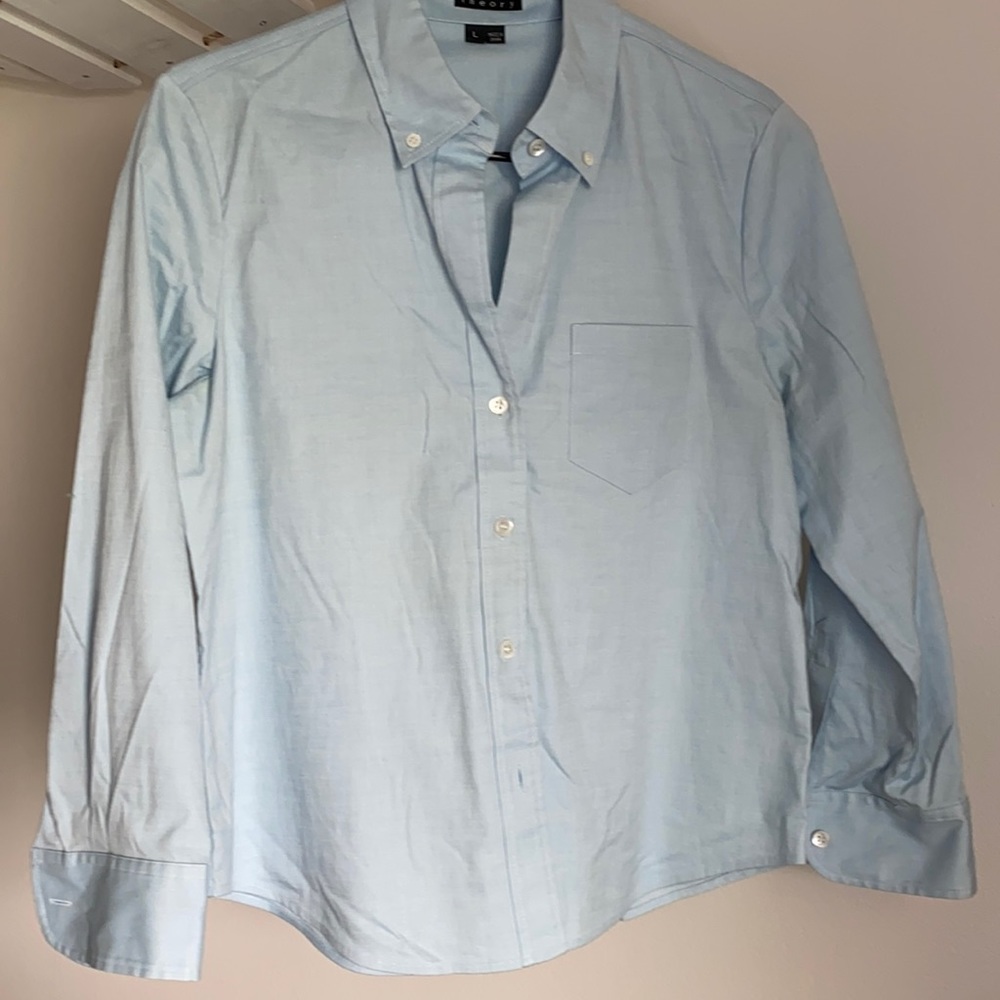 Light Blue Theory Button Down